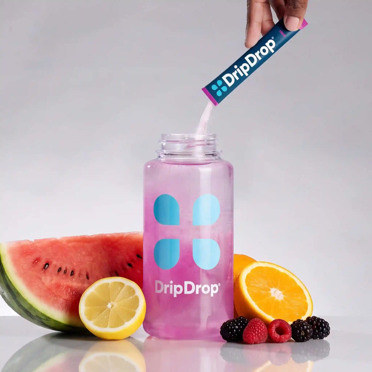 DripDrop Original Electrolyte Powder, Bold Variety Pack, 8 oz sticks, 16 Pack