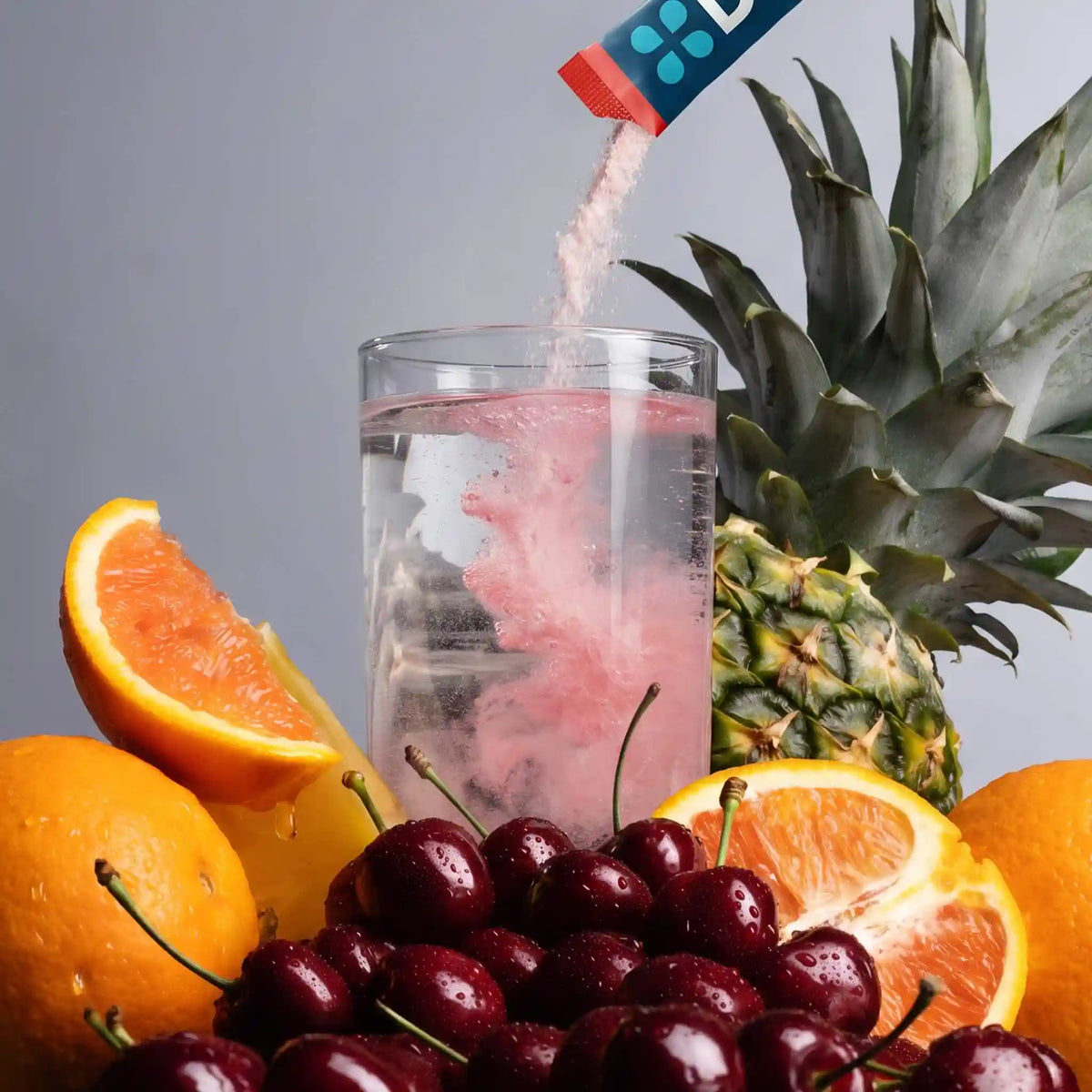 DripDrop Original Electrolyte Powder, Fruit Punch, 8 oz sticks, 32 Pack