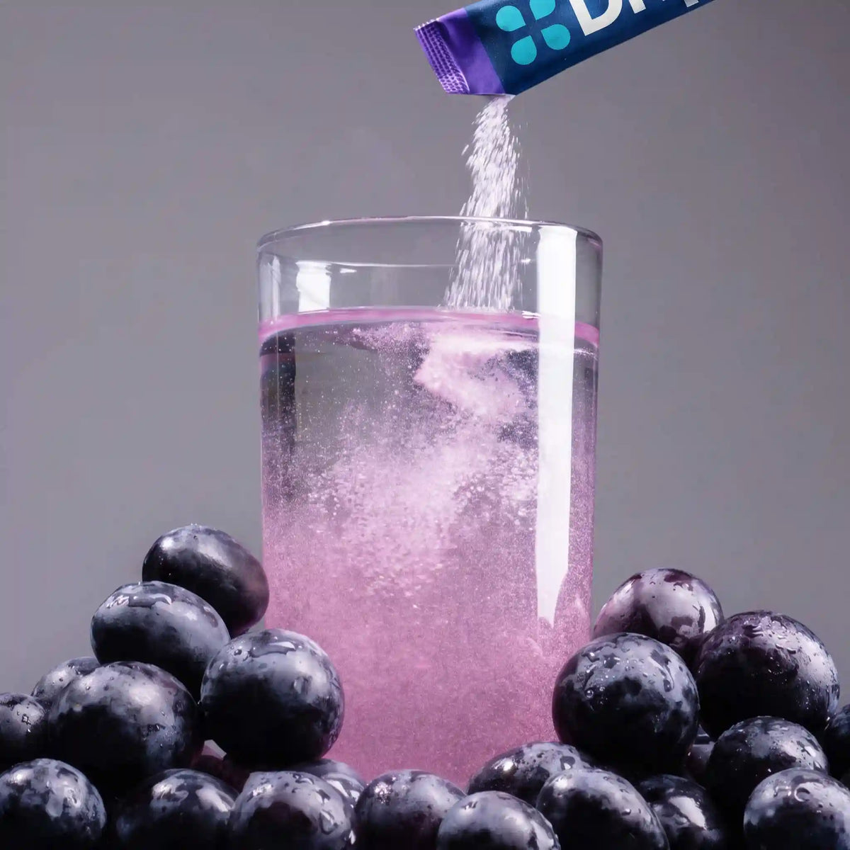 DripDrop Original Electrolyte Powder, Grape, 8 oz sticks, 32 Pack