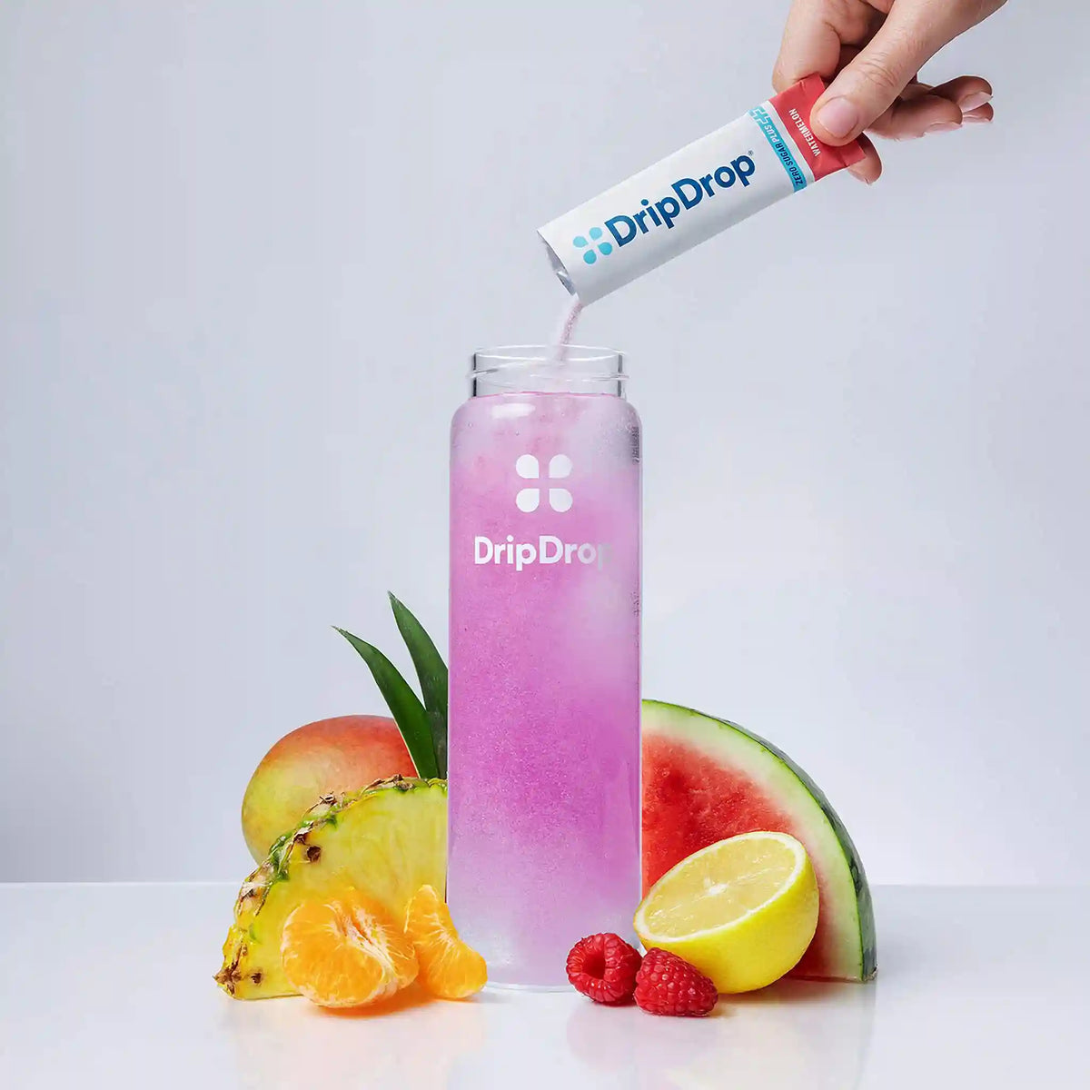 DripDrop Zero Sugar Plus Electrolyte Powder, Paradise Variety Pack, 16 oz sticks, 16 Pack