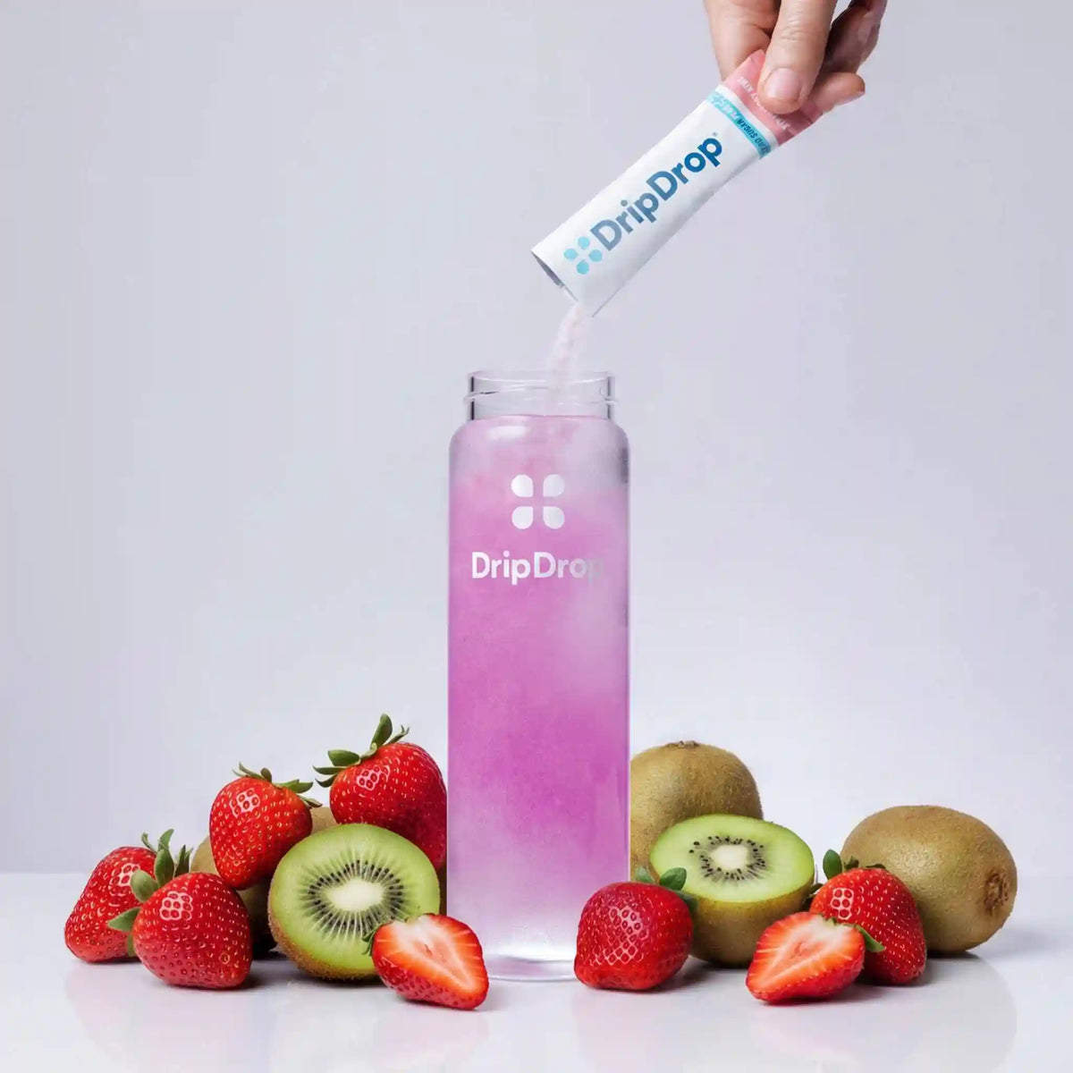 DripDrop Zero Sugar Plus Electrolyte Powder, Strawberry Kiwi, 16 oz sticks, 30 Pack