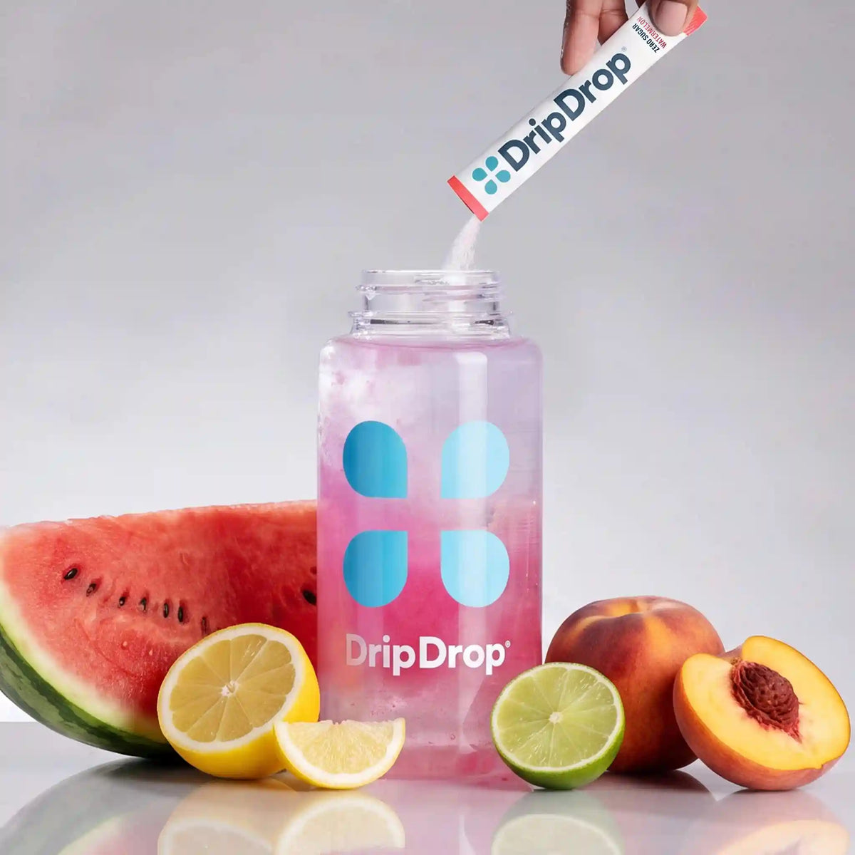 DripDrop Zero Sugar Electrolyte Powder, Classic Variety Pack, 8 oz sticks, 16 Pack