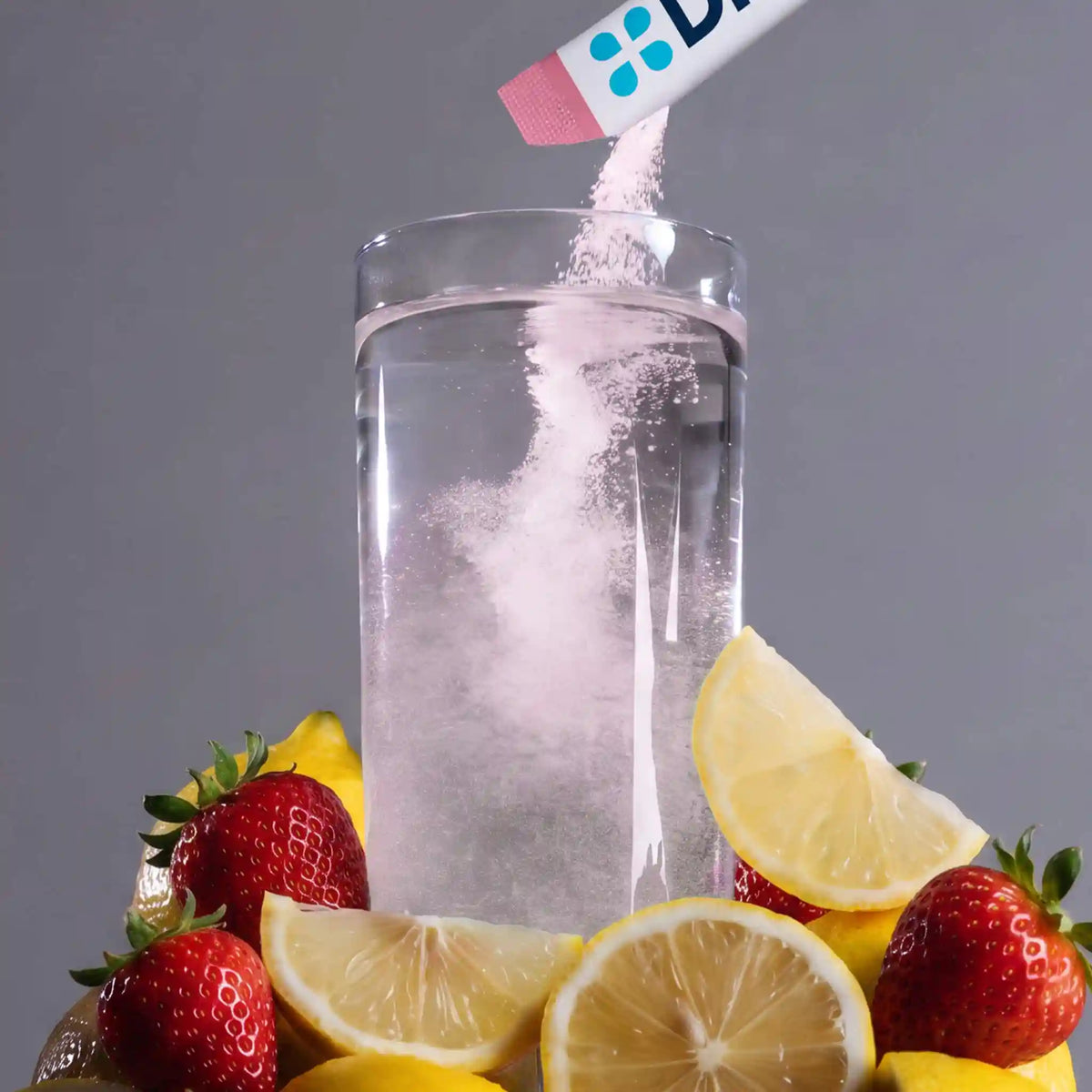 DripDrop Zero Sugar Electrolyte Powder, Strawberry Lemonade, 8 oz sticks, 32 Pack